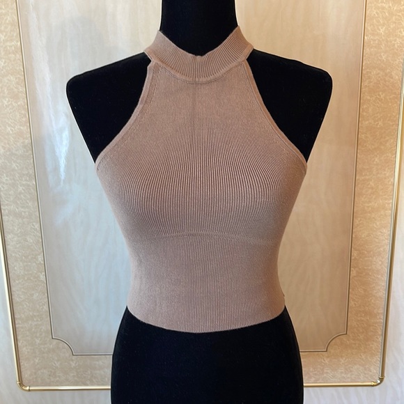 Knit High Neck Top - Picture 1 of 5